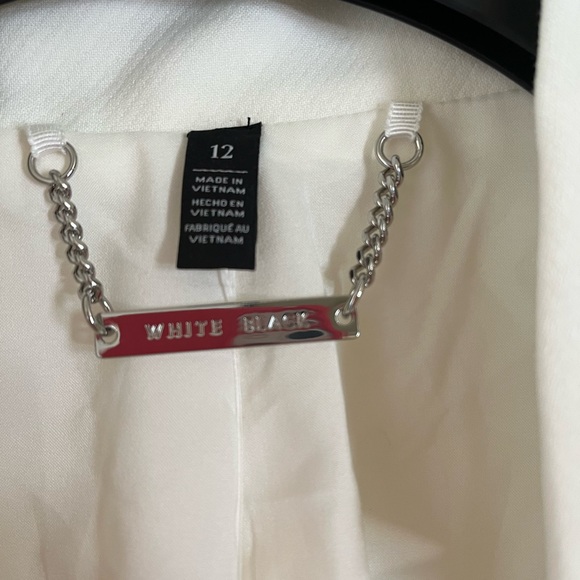 Halogen White Black Womens Blazer - Picture 7 of 10